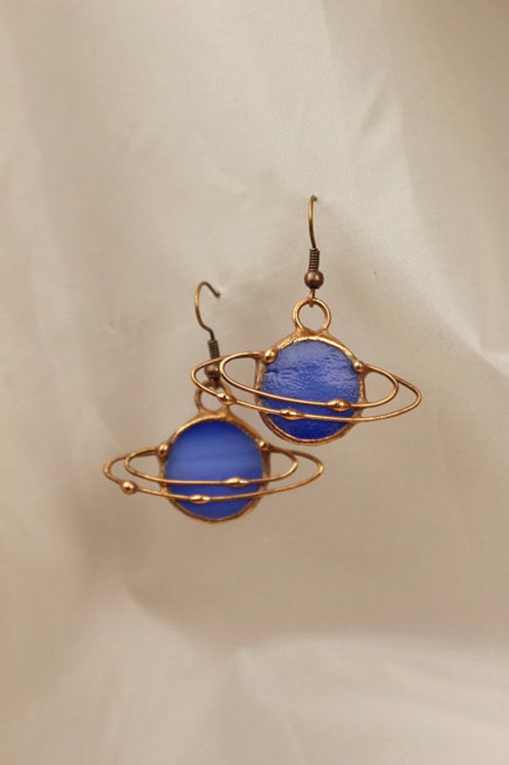 saturn planet earrings